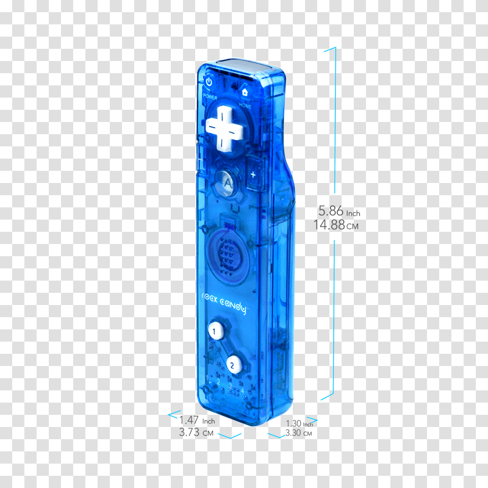 Pdp Rock Candy Wiiwii U Gesture Controller Blueberry Boom, Tool, Toothbrush, Can Opener Transparent Png