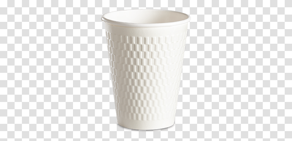 Pe Lining Double Wall Paper Cup 12 Oz Diamond Polypak Copo Twister Branco, Vase, Jar, Pottery, Bathtub Transparent Png