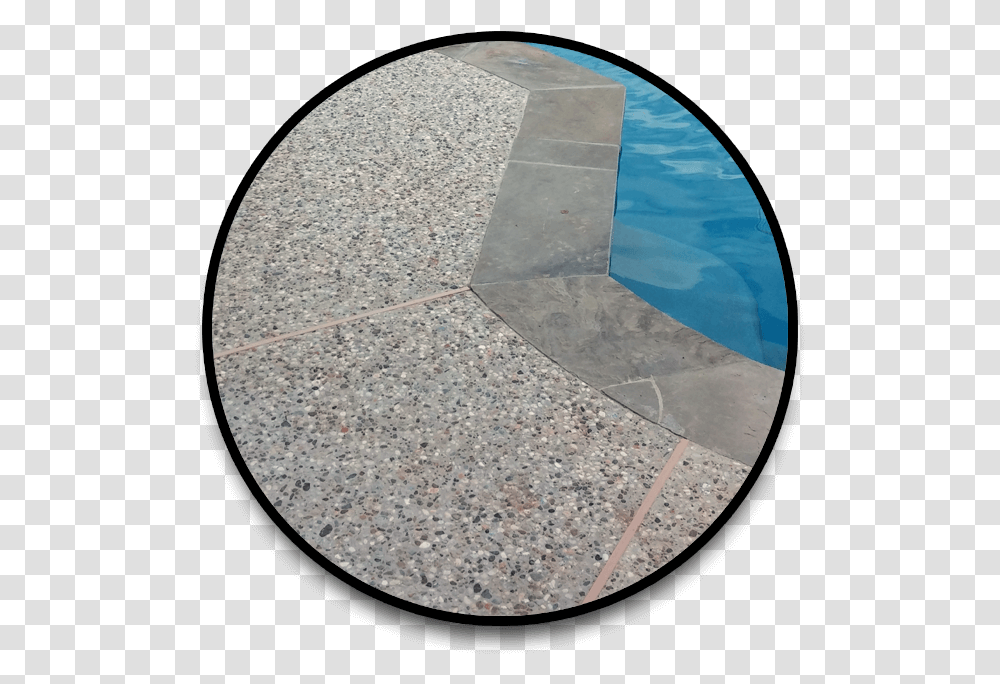 Pea Gravel Concrete Decking For Swimming Pools Gravel Around Inground Pool, Rug, Flagstone, Path, Walkway Transparent Png