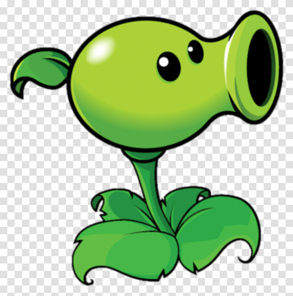 Pea Plant Plants Vs Zombies, Green, Amphibian, Wildlife, Animal Transparent Png