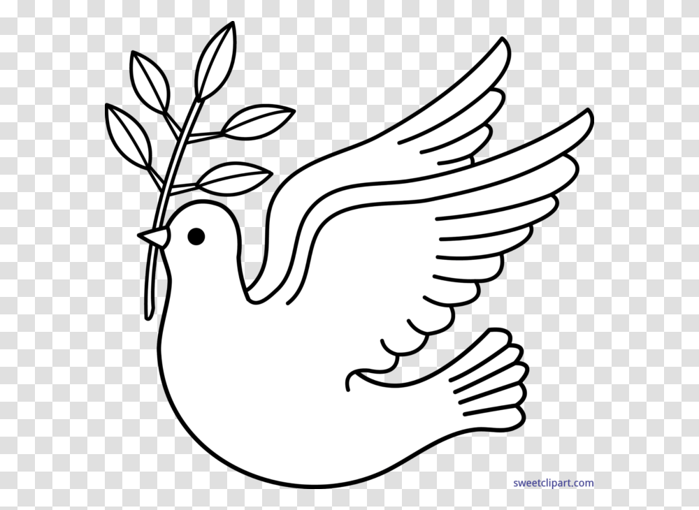 Peace Dove Lineart Clip Art, Bird, Animal, Stencil, Eagle Transparent Png