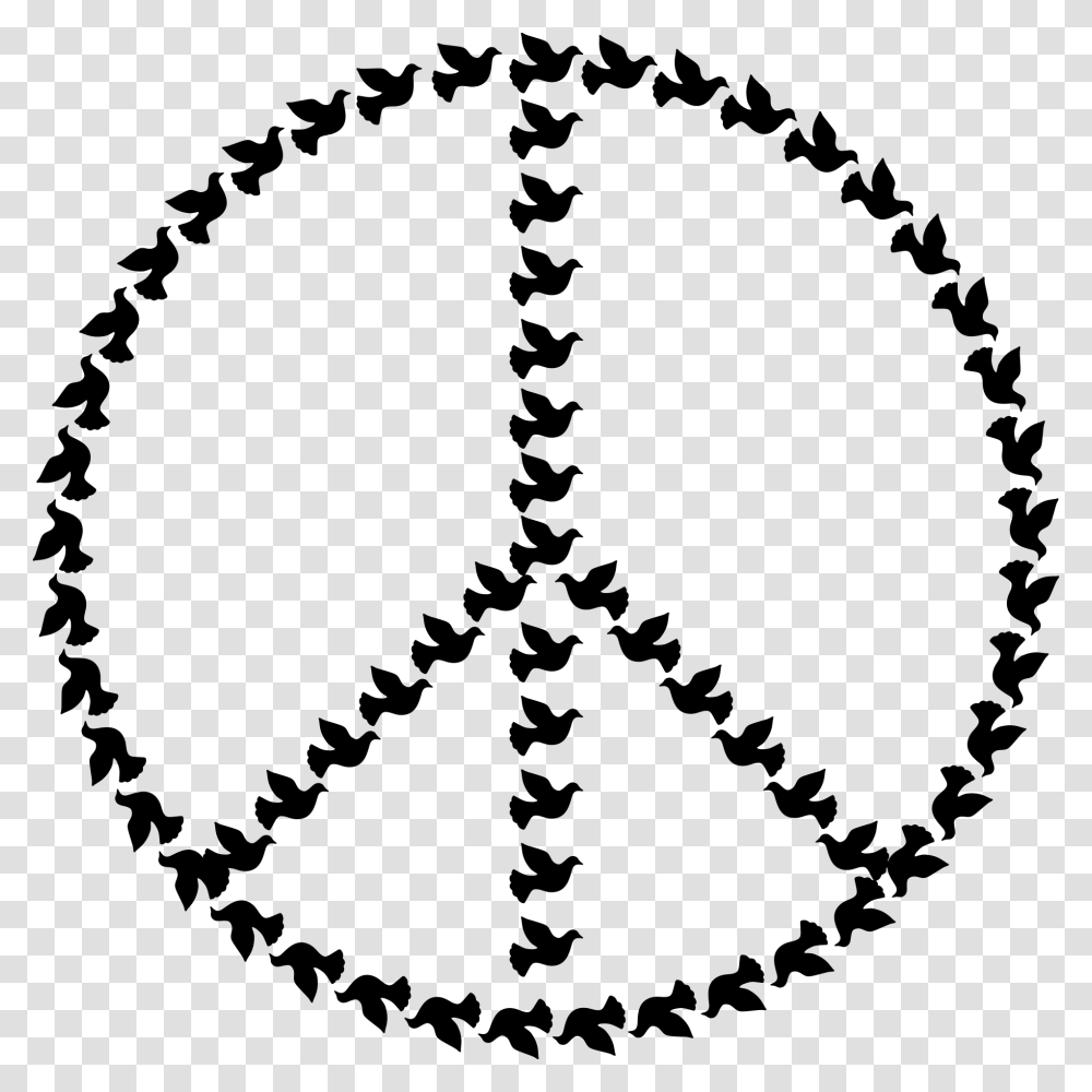 Peace Dove Sign Symbol Bird Image Simbolo De La Paz Con Palomas, Gray, World Of Warcraft Transparent Png