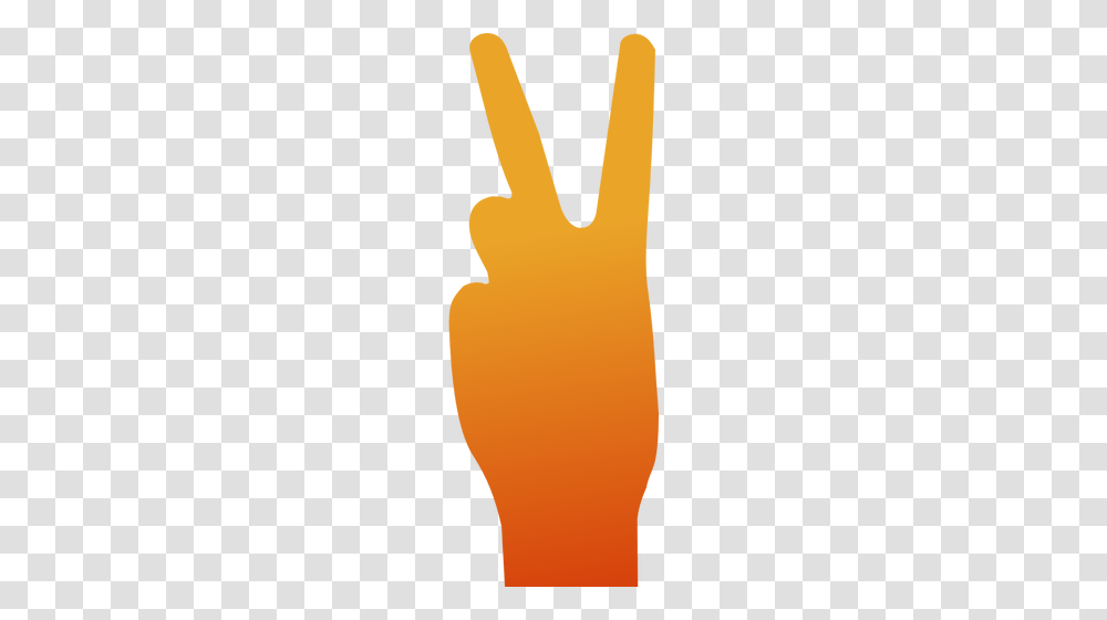 Peace Hand Sign Vector Image Red V Transparent Png