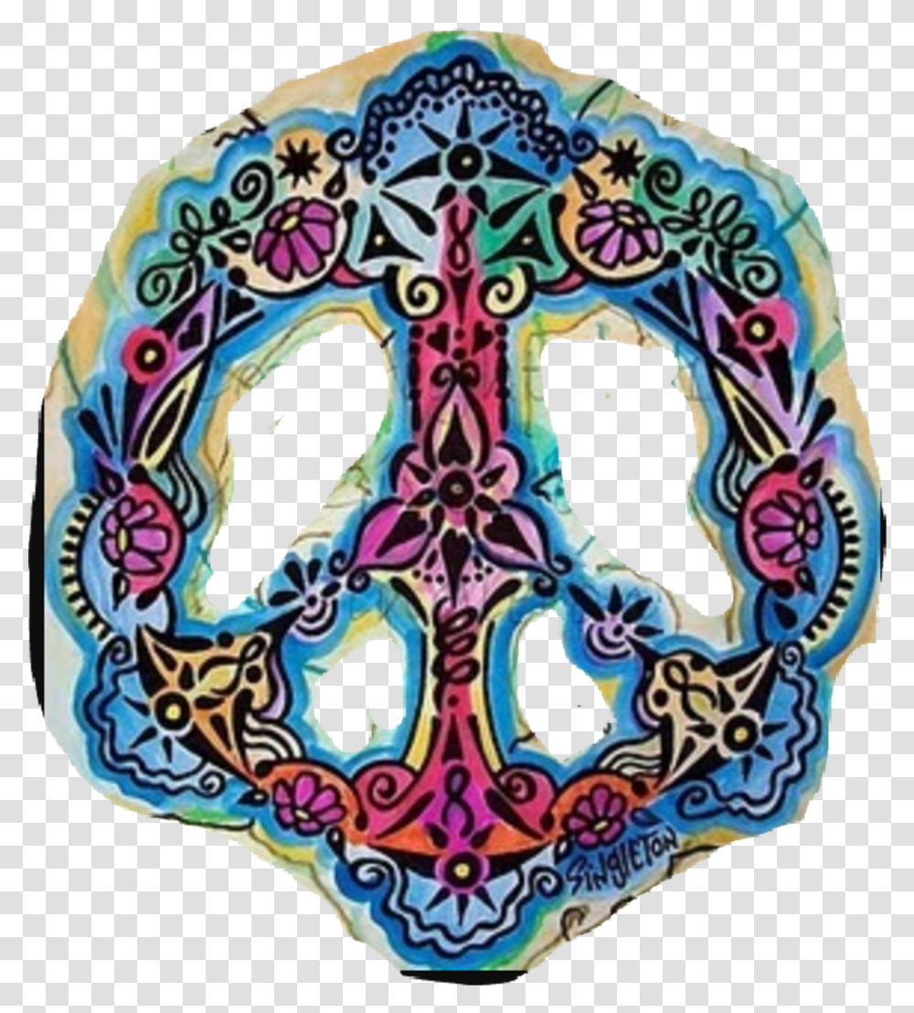 Peace Hippie Love Boho Bohemianfree Hippie Art Clipart Hippie Art, Pattern, Rug, Ornament Transparent Png