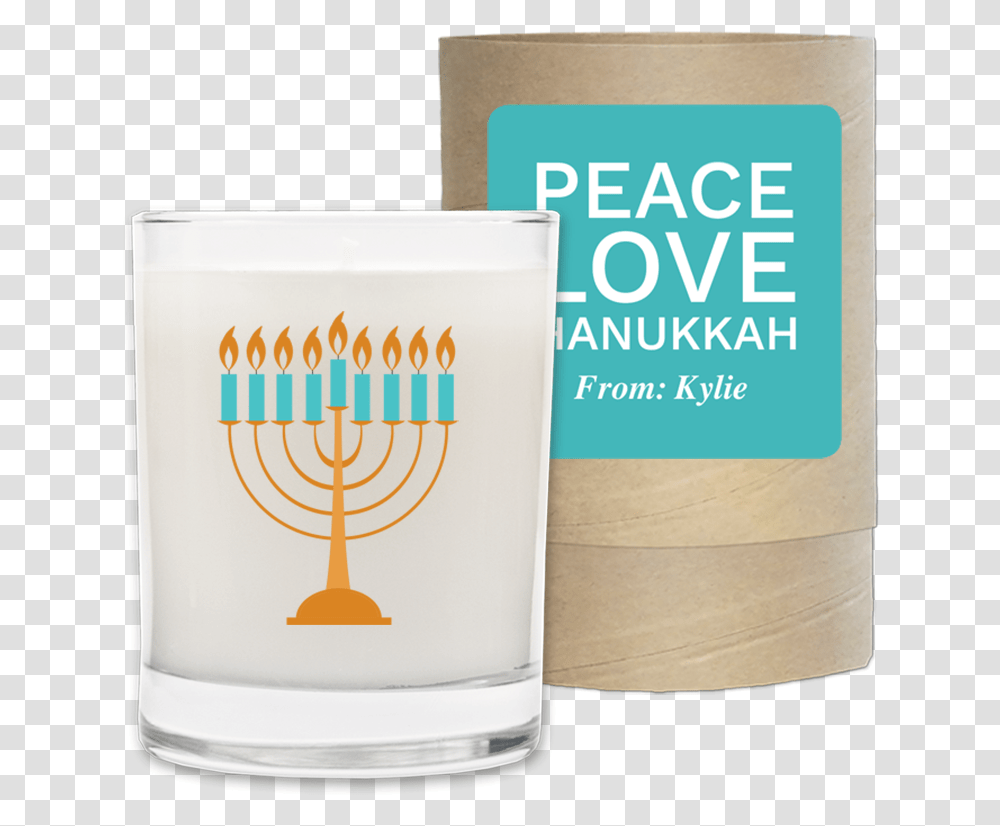 Peace Love Hanukkah - 6 Pack Brighten The Occasion Hanukkah, Text, Glass, Cylinder, Alphabet Transparent Png
