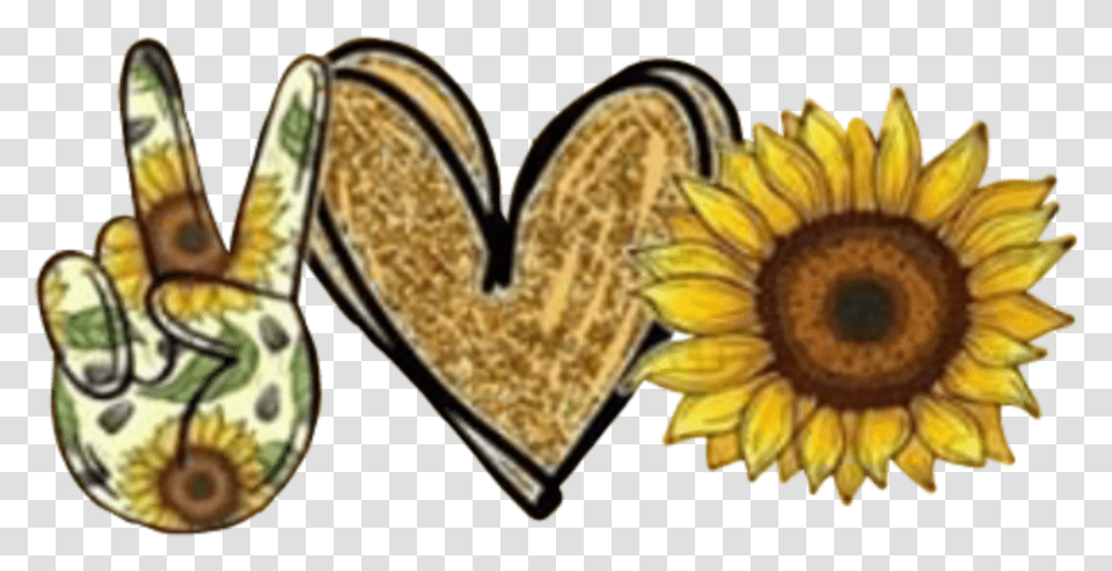 Peace Love Summer Sticker By Anna Peace Love Sunshine, Plant, Flower, Blossom, Heart Transparent Png