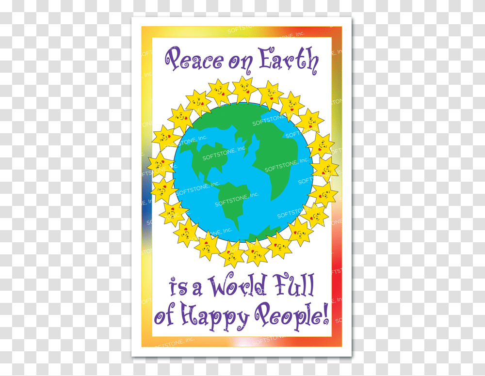 Peace On Earth Is A World Full Of Happy People Poster On World Peace, Jigsaw Puzzle, Game, Advertisement Transparent Png