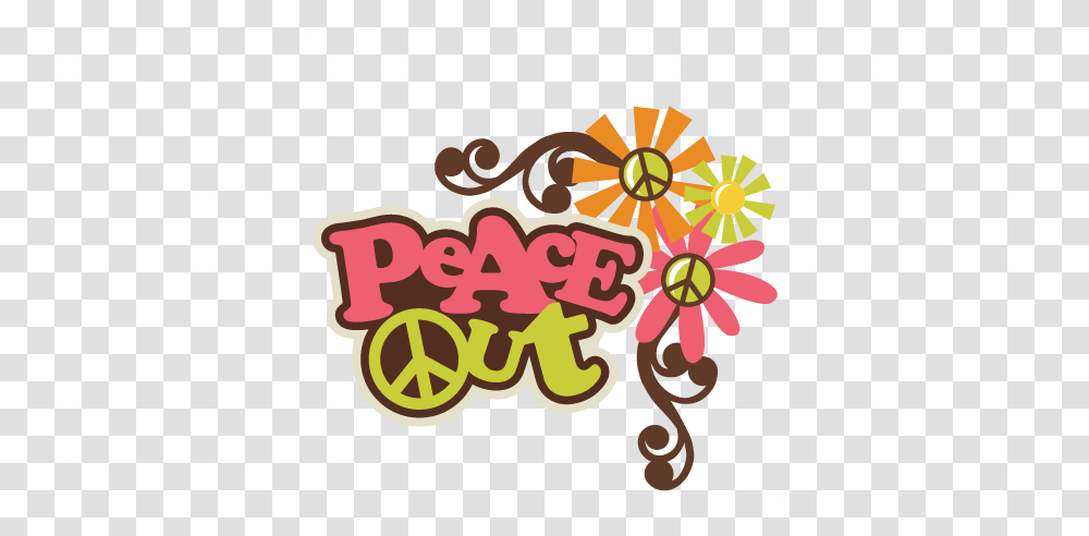 Peace Out Scrapbook Title Peace Sign Flower Svgs Free, Label, Dynamite, Bomb Transparent Png