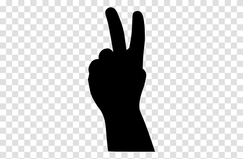 Peace Sign Art Clipart Image, Silhouette, Hand Transparent Png