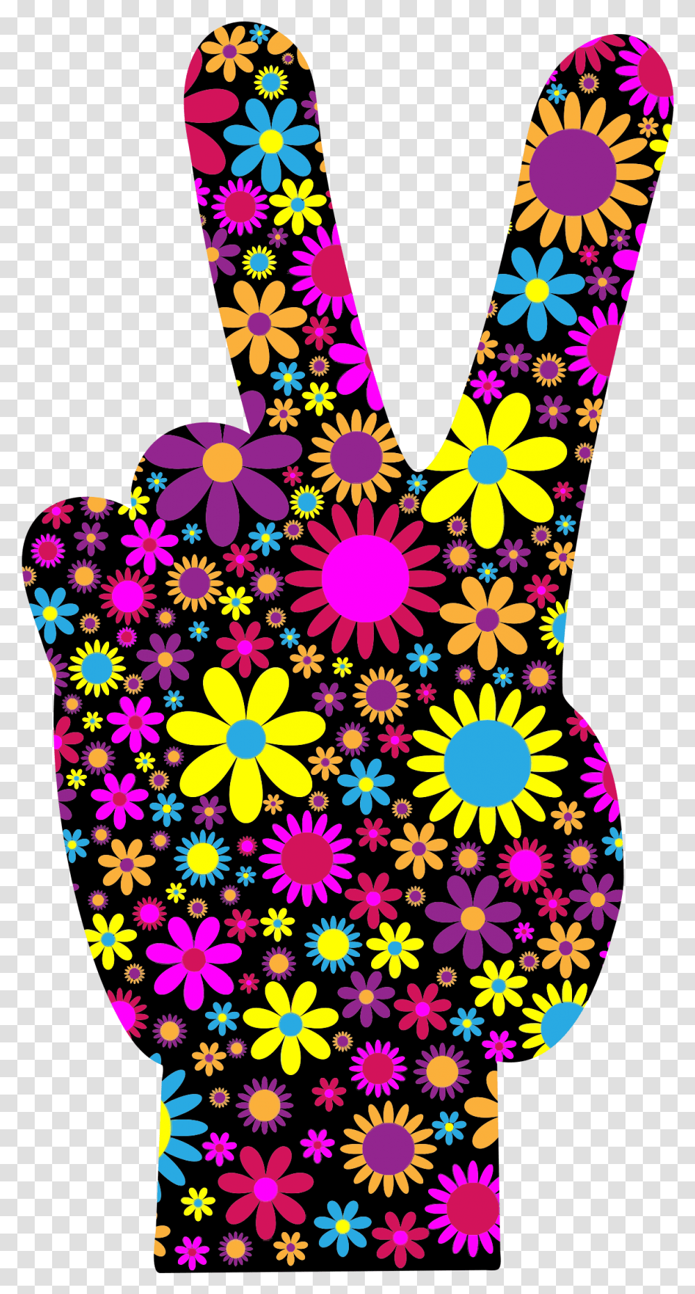 Peace Sign Clipart Peace Sign With Flowers, Graphics, Floral Design, Pattern, Purple Transparent Png