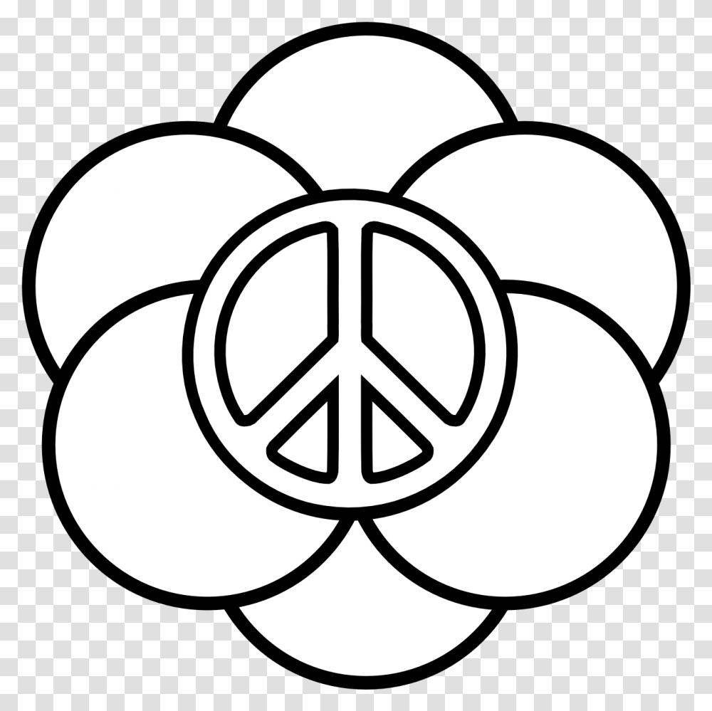 Peace Sign Coloring Pages With Circles Respect Symbol, Stencil, Grenade, Bomb, Weapon Transparent Png