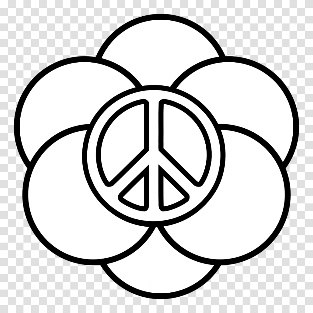 Peace Sign Mandala Coloring Pages, Stencil, Star Symbol, Logo Transparent Png