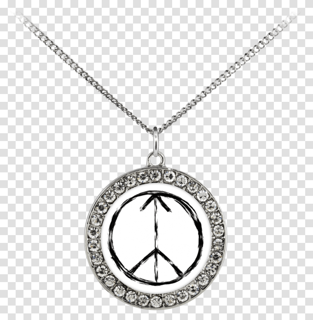 Peace Sign Necklace, Locket, Pendant, Jewelry, Accessories Transparent Png