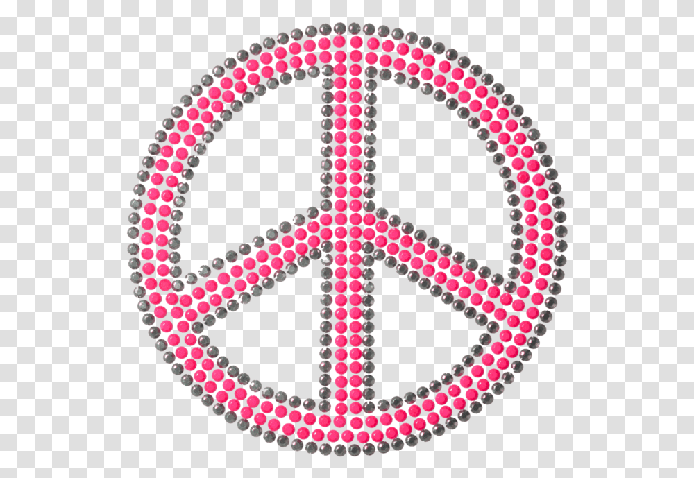 Peace Sign Neon Pink Barcelona, Pattern, Rug, Ornament, Symbol Transparent Png