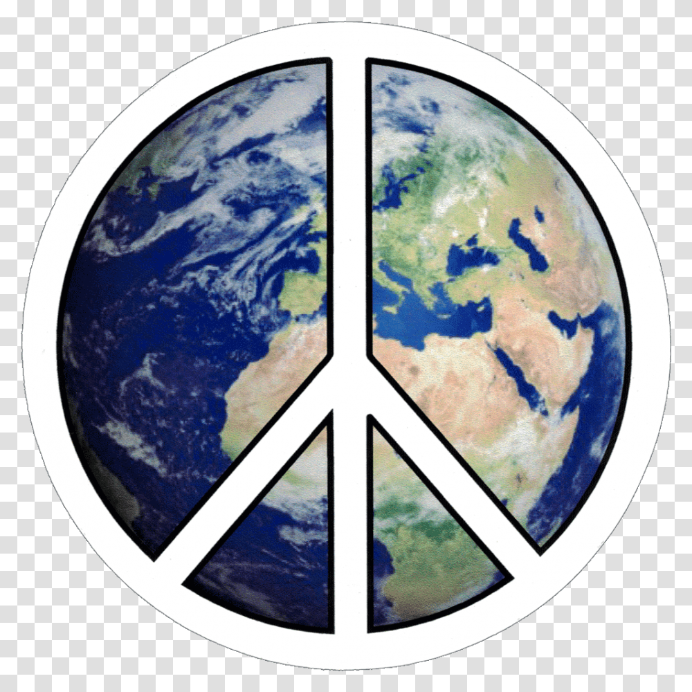 Peace Sign Over Earth World Peace Background, Outer Space, Astronomy, Universe, Planet Transparent Png