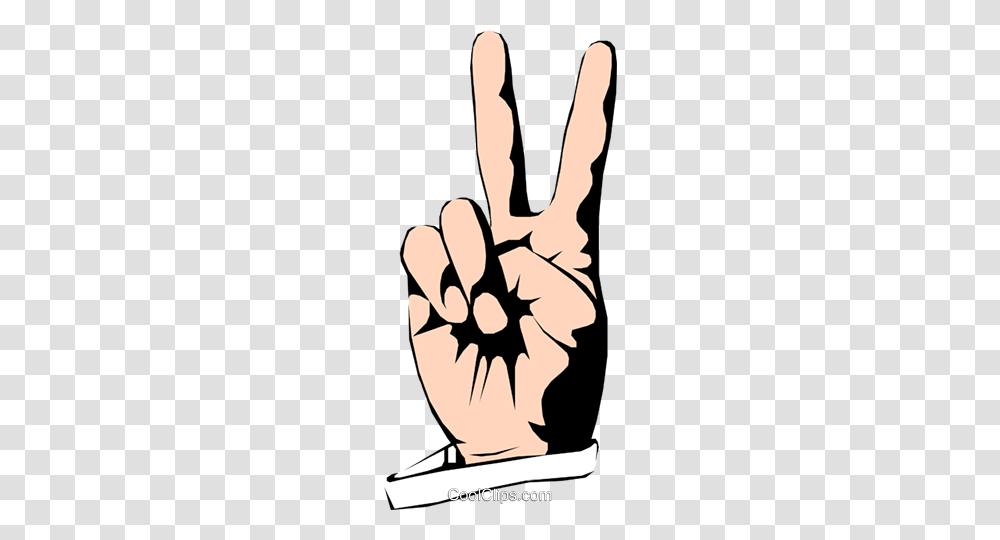 Peace Sign Royalty Free Vector Clip Art Illustration, Hand, Fist Transparent Png