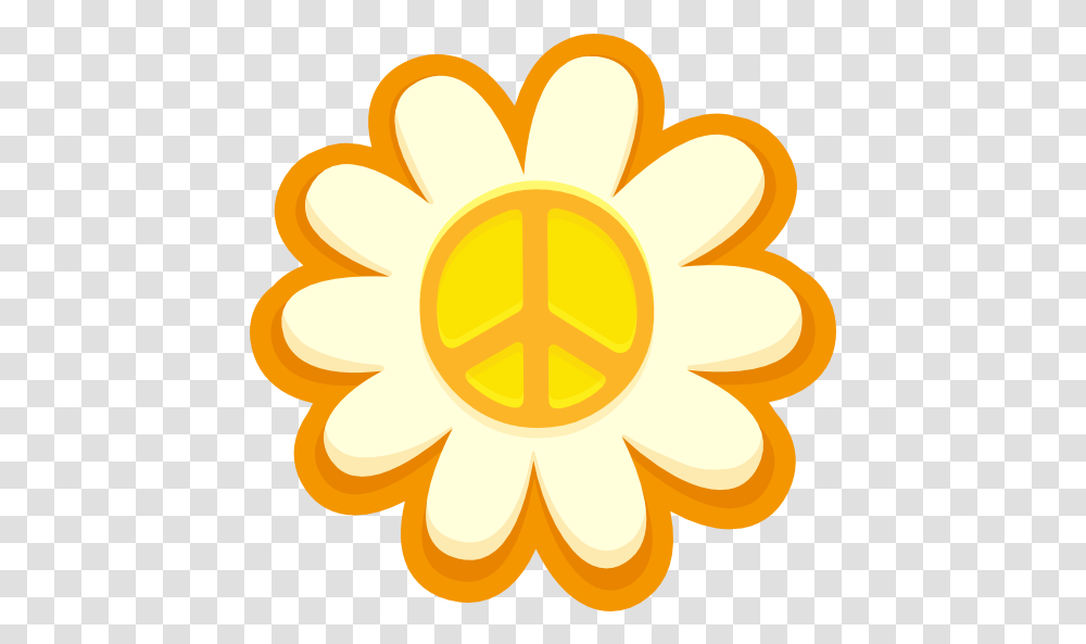 Peace Sign Sunflower Hippie Sticker Floral Design, Plant, Blossom, Dynamite, Bomb Transparent Png