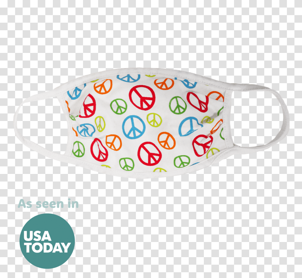 Peace Sign White Face Mask Circle, Bag, Accessories, Accessory, Purse Transparent Png