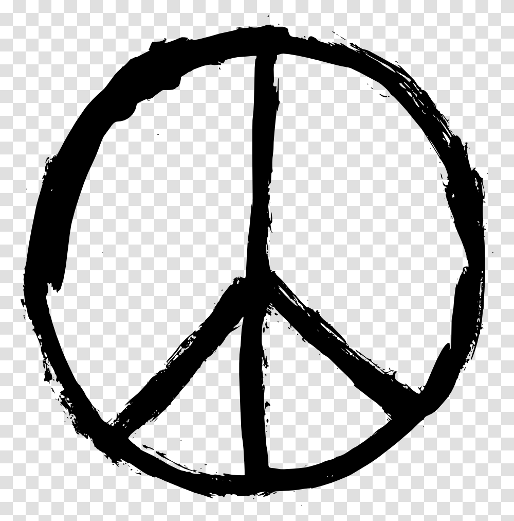 Peace Symbol, Bow, Logo, Trademark, Stencil Transparent Png