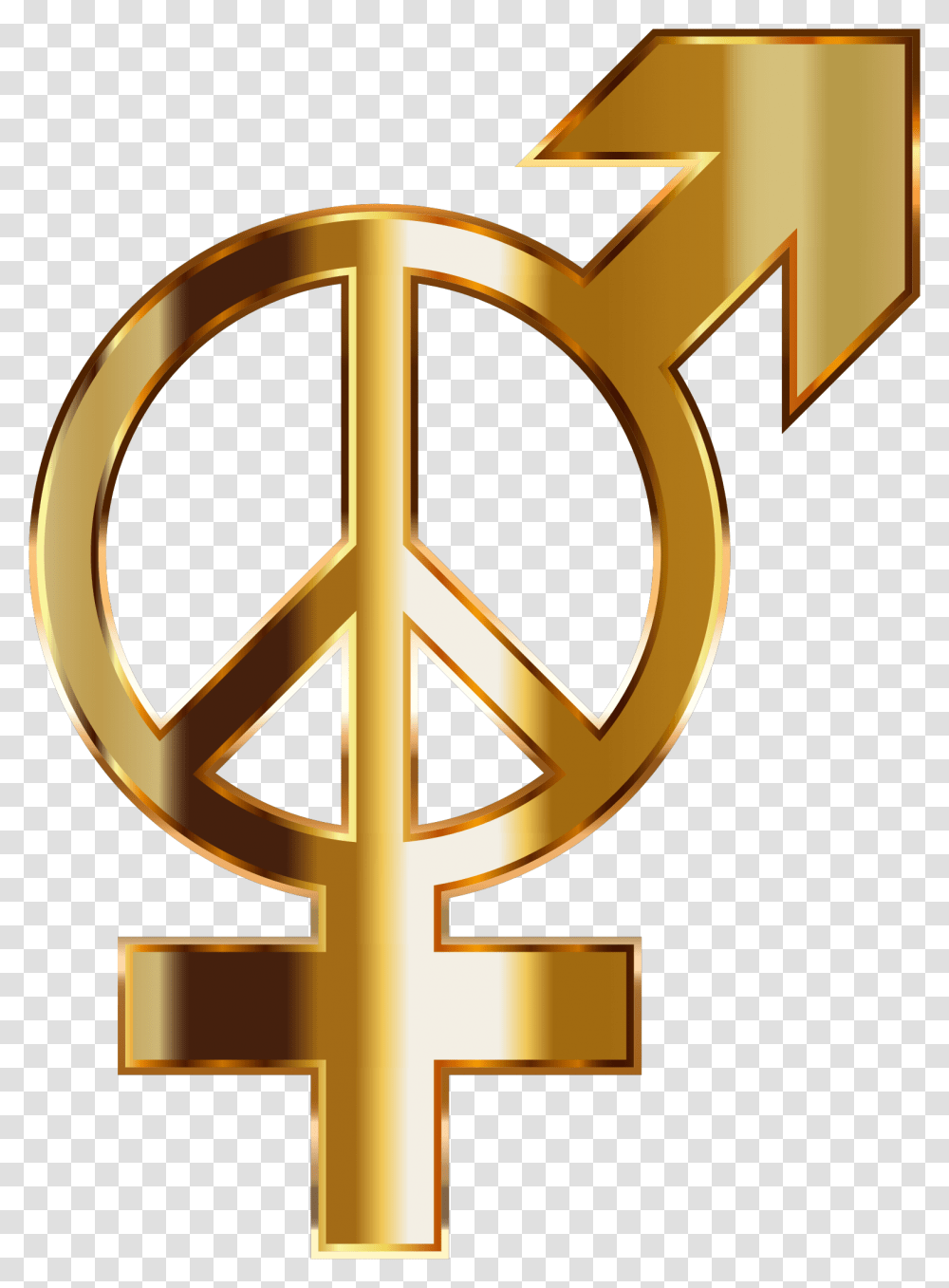 Peace Symbol Clipart 26 Buy Clip Art Gold Gender Symbols Background, Cross, Emblem, Logo, Trademark Transparent Png