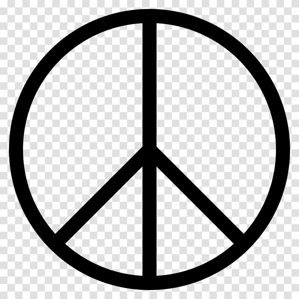Peace Symbol Thin Peace Sign Outline, Gray, World Of Warcraft Transparent Png