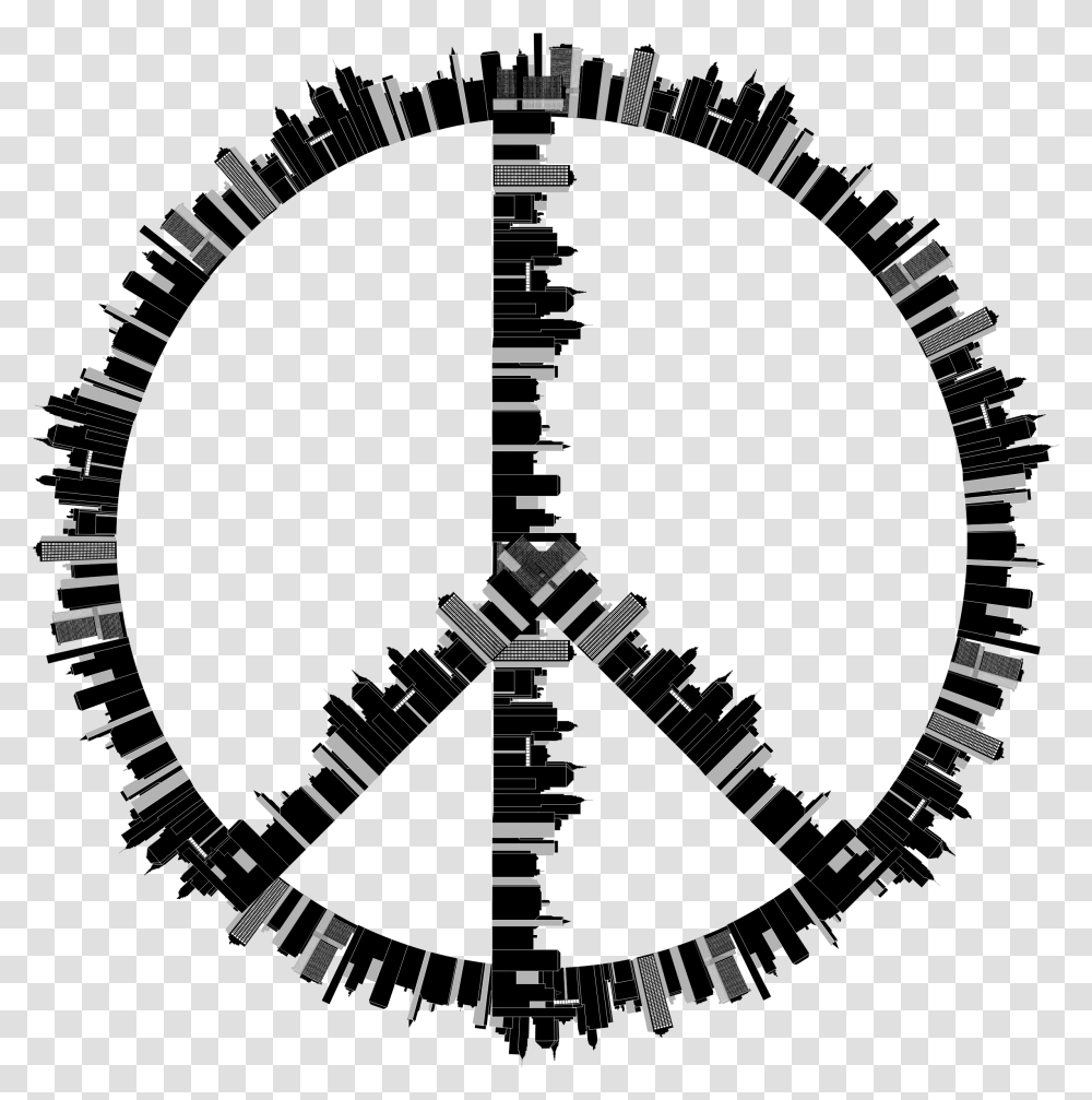 Peace Symbols Pacifism Sketch Of A Peace Sign, Compass, Emblem, Logo, Trademark Transparent Png