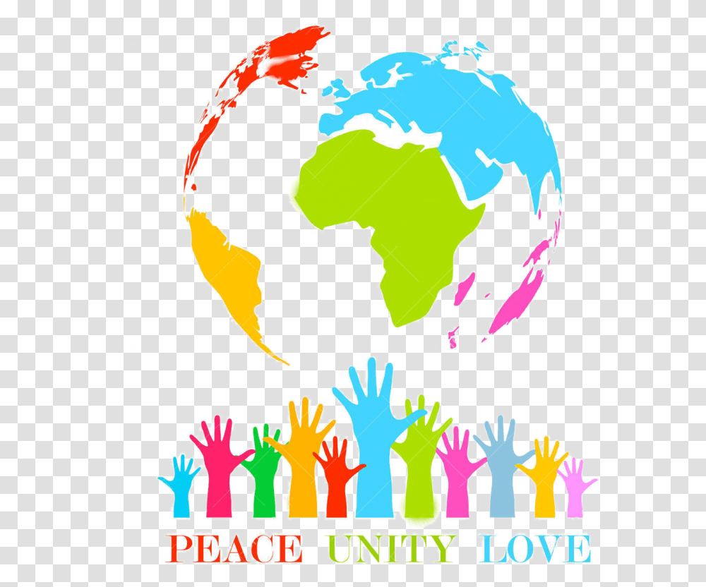 Peace Unity Love Image Vector World Map, Astronomy, Plot, Outer Space, Universe Transparent Png