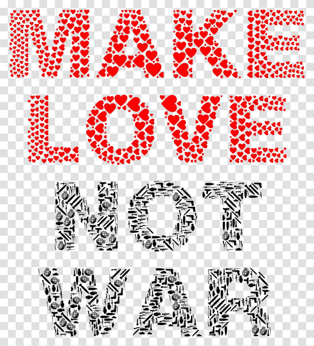 Peace Word Clipart Make Love Not War, Light, Neon, Scoreboard Transparent Png