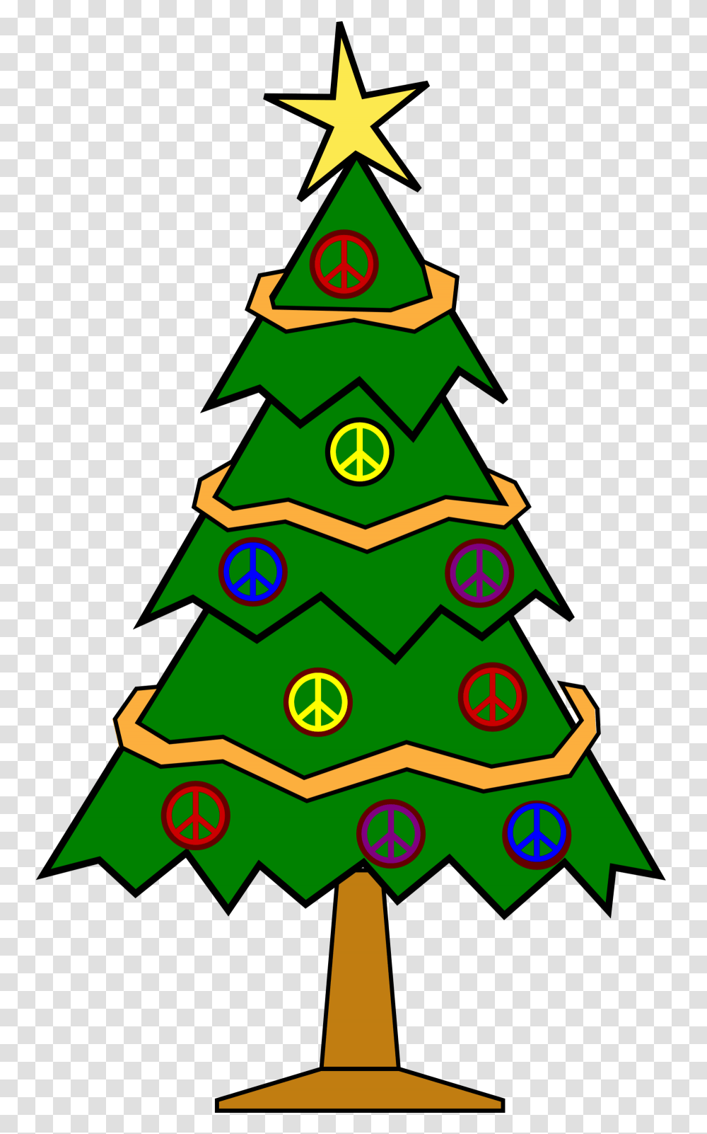 Peaceful Christmas Cliparts, Tree, Plant, Ornament, Christmas Tree Transparent Png