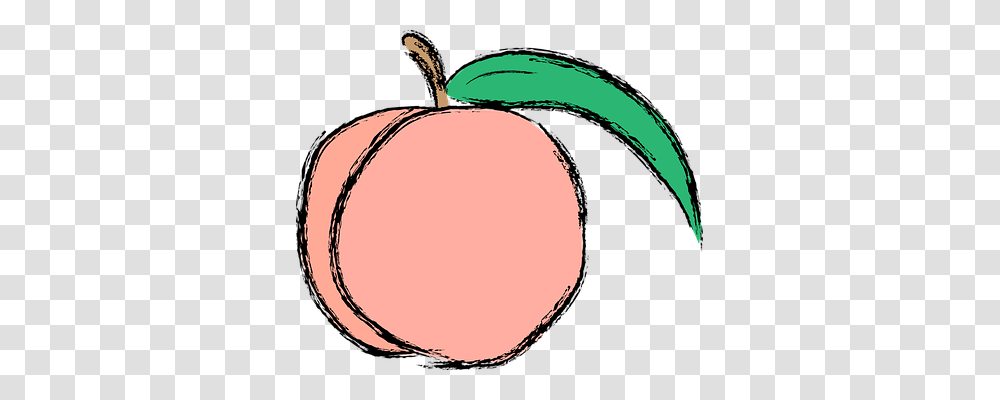Peach Food, Plant, Fruit, Produce Transparent Png