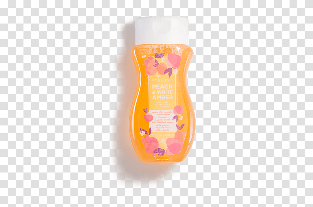 Peach Amp White Amber Scentsy Skinny Dippin Body Wash, Bottle, Shampoo, Ketchup, Food Transparent Png