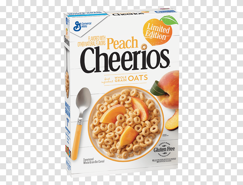 Peach Cheerios, Spoon, Cutlery, Food, Pasta Transparent Png