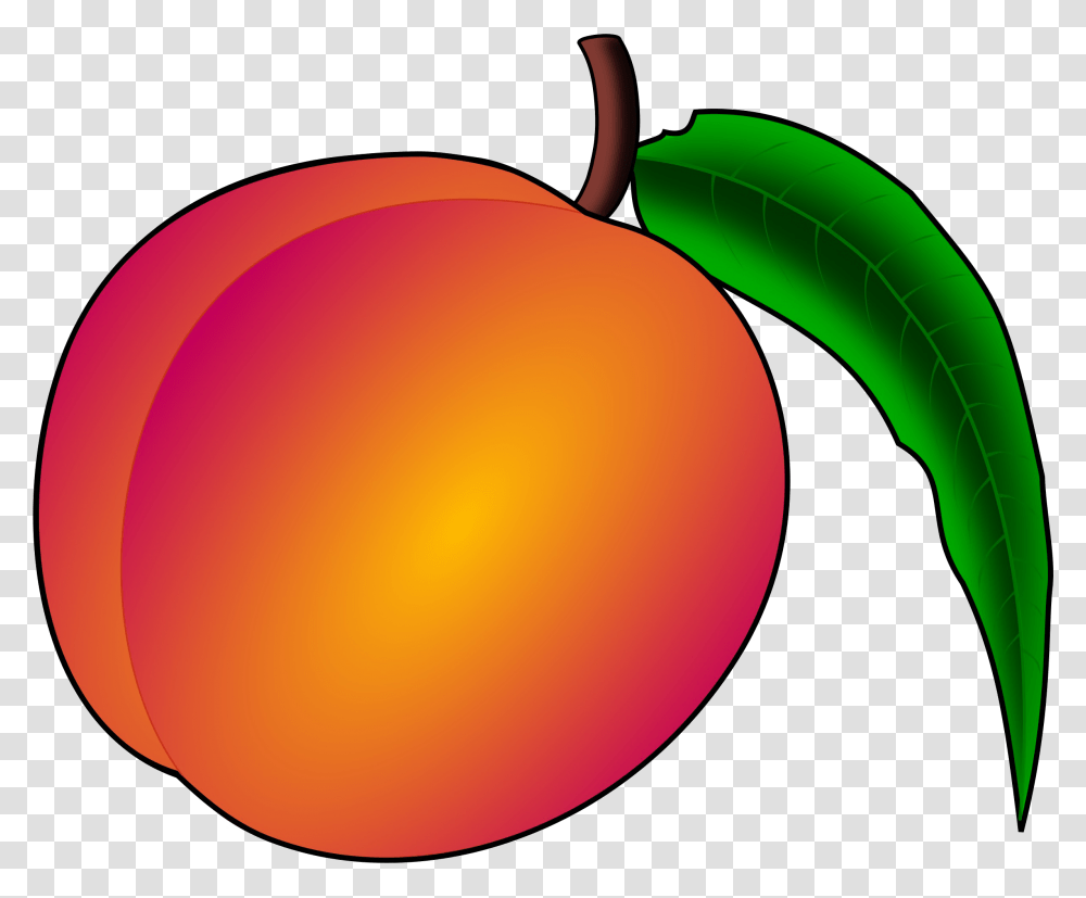 Peach Clipart Peach Clipart, Plant, Apricot, Fruit, Produce Transparent Png
