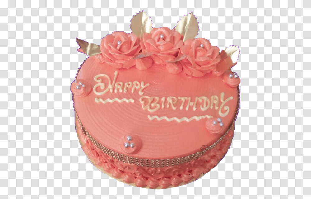 Peach Color Cake Peach Colour Birthday Cake, Dessert, Food Transparent Png