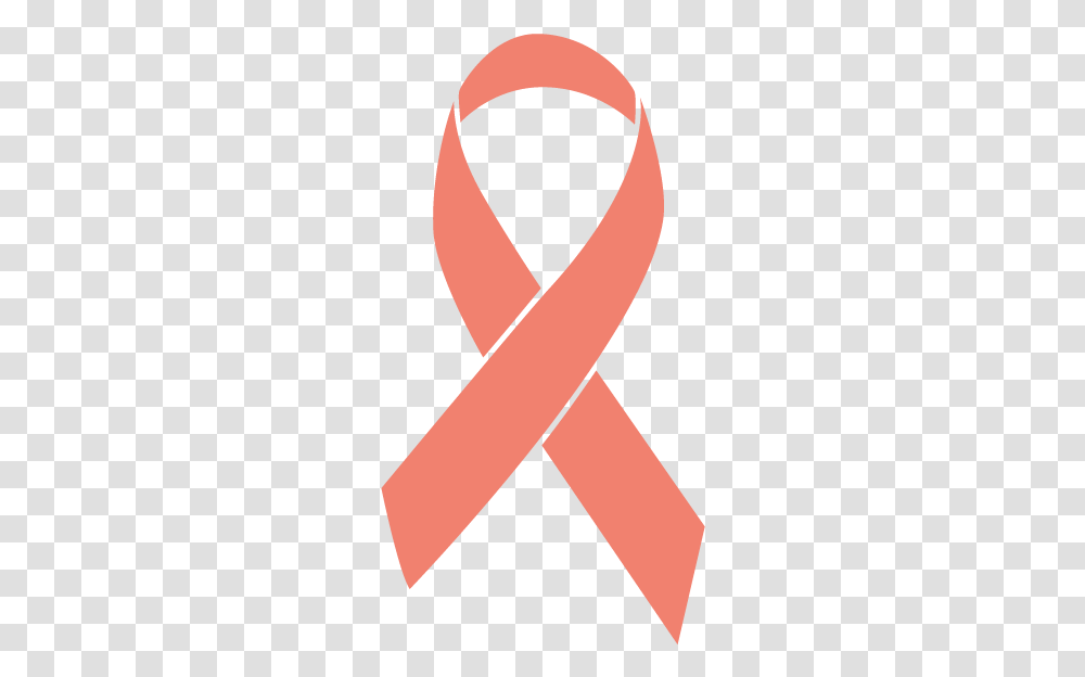 Peach Colored Uterine Cancer Ribbon Black Cancer Ribbon, Strap, Accessories, Accessory, Label Transparent Png