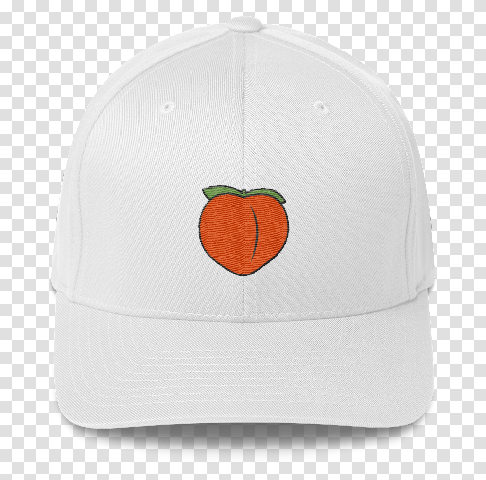 Peach Emoji Baseball Cap, Apparel, Hat, Sun Hat Transparent Png