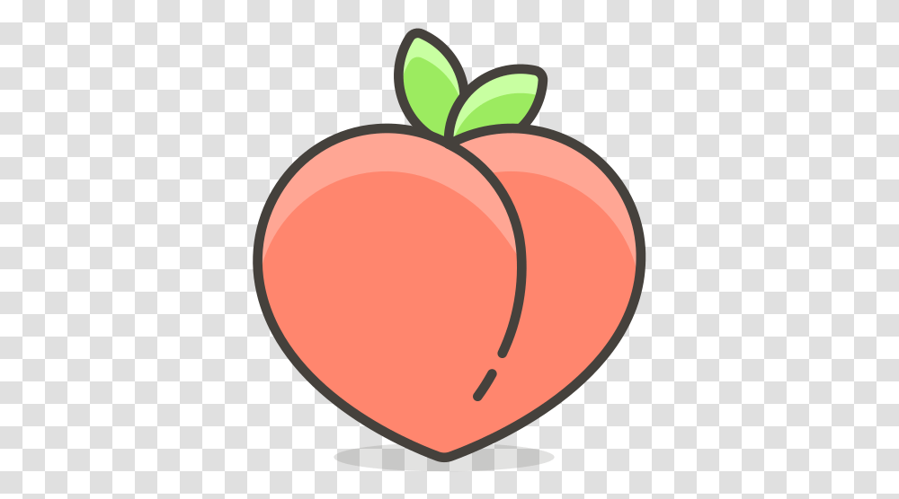 Peach Icon Free Of 780 Vector Emoji 583472 Peach Emoji Background, Plant, Produce, Food, Fruit Transparent Png