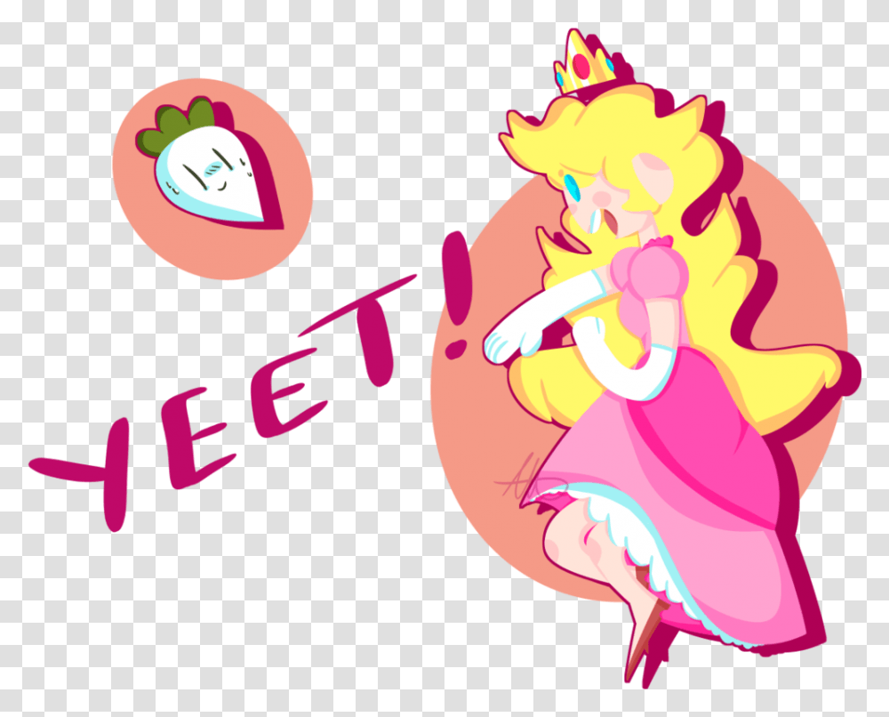 Peach Just Fucking Yeets Her Turnip In Smash Cartoon, Female, Leisure Activities, Performer Transparent Png