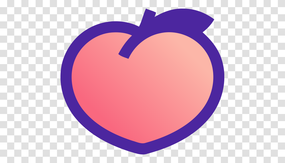 Peach Logo, Heart, Balloon, Label Transparent Png