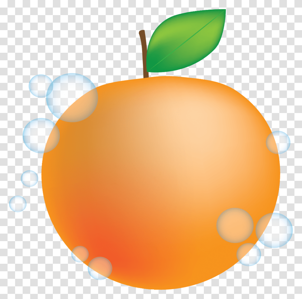 Peach Mandarin Orange Animation Clip Art Imagen De Una Naranja En Animacion, Balloon, Plant, Fruit, Food Transparent Png