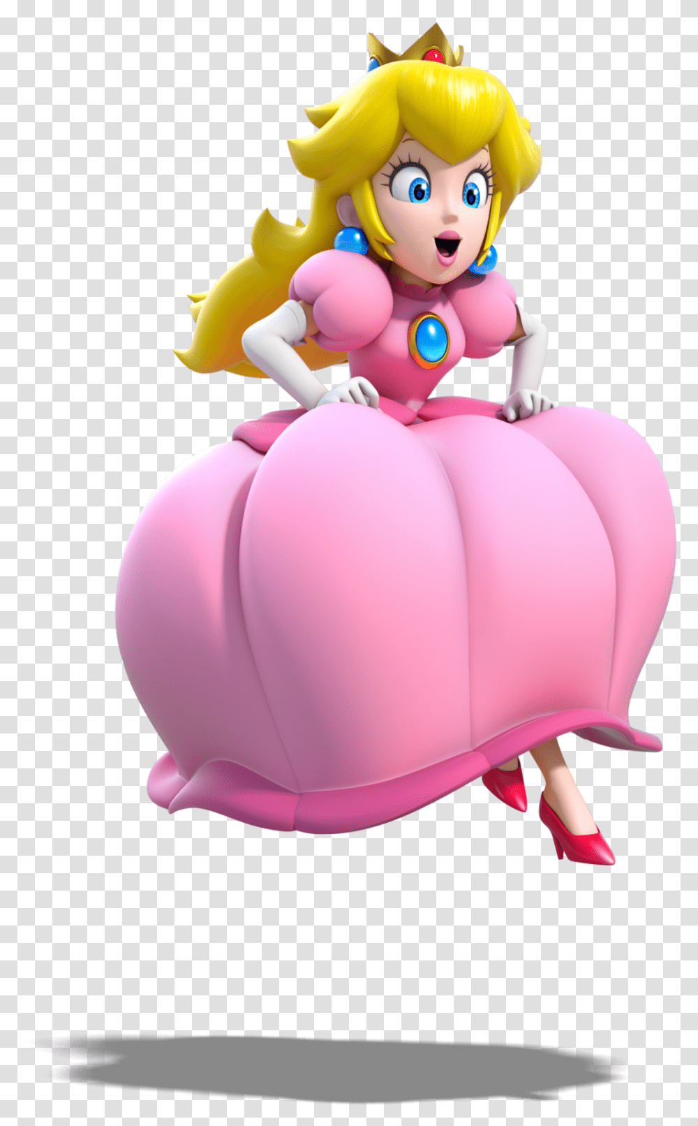 Peach Mario 3d World, Figurine, Inflatable, Cushion, Sweets Transparent Png
