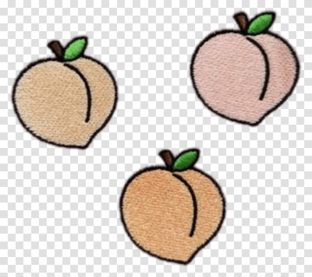 Peach Peachy Peaches Fruit Tumblr Patch Grunge Freetoed Peach, Plant, Food, Produce, Apricot Transparent Png