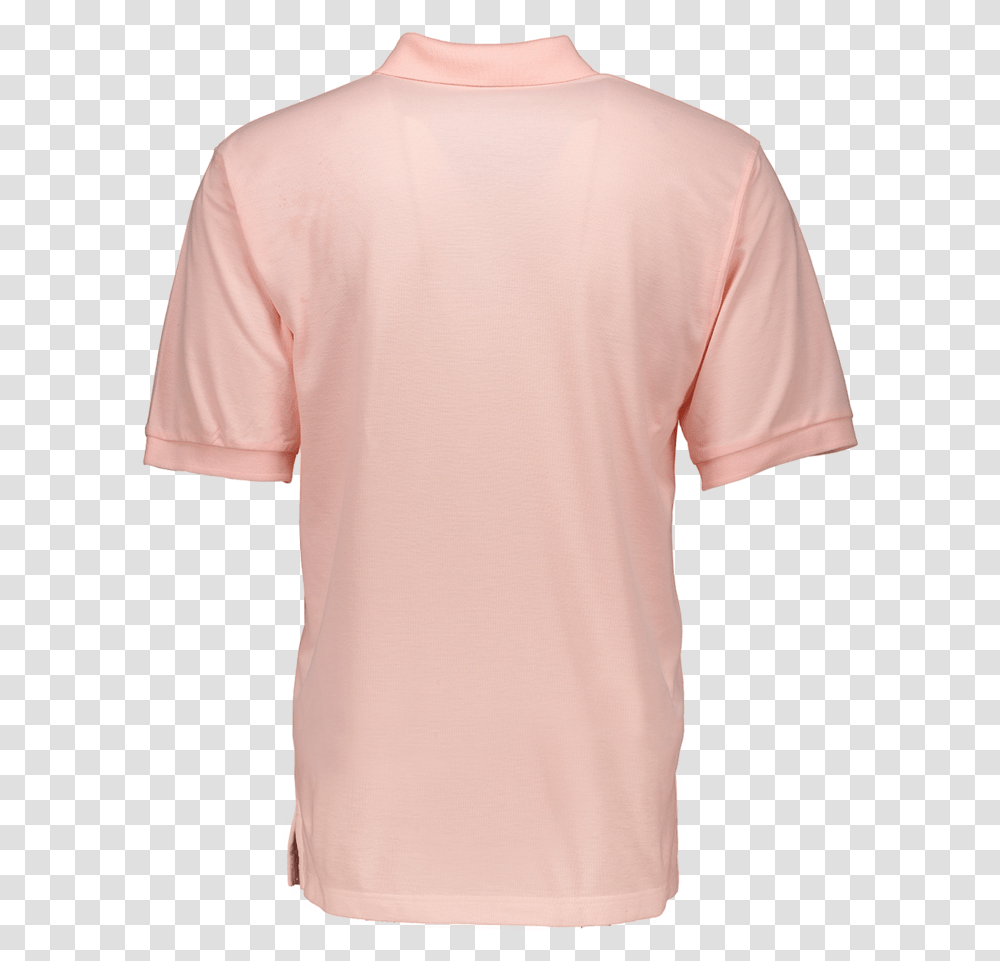 Peach Polo Shirt Back, Apparel, Sleeve, T-Shirt Transparent Png