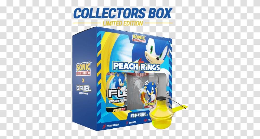 Peach Rings G Fuel Collectors Box Inspired By Sonic The Sonic The Hedgehog G Fuel, Advertisement, Poster, Flyer, Paper Transparent Png