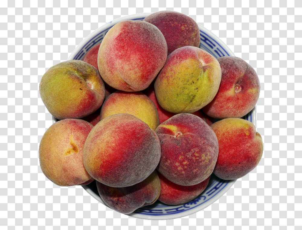Peach Stone Fruit Fruit Bowl Round Peach Nectarines, Plant, Food, Produce, Apple Transparent Png