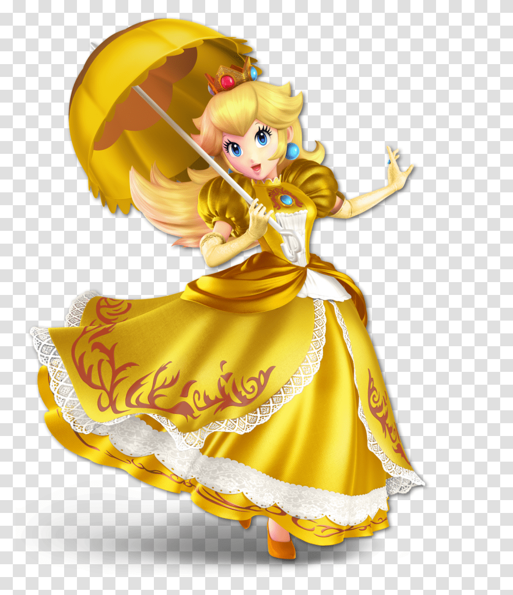 Peach Super Smash Bros Ultimate, Doll, Toy, Figurine, Person Transparent Png