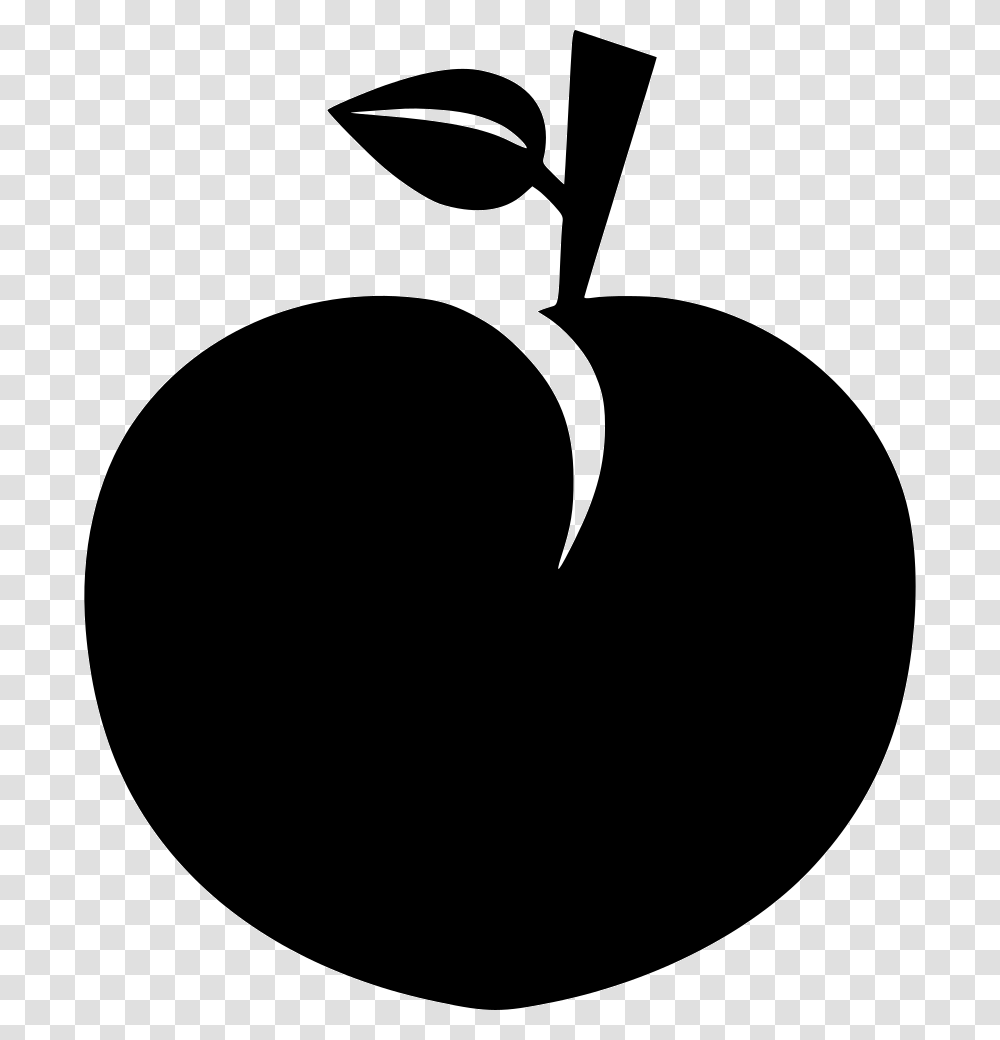 Peach Tallo De Manzana, Logo, Trademark, Stencil Transparent Png