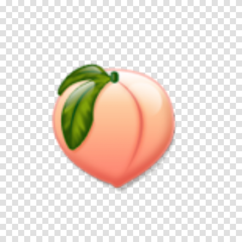 Peach Tumblr Clipart Free Peach Emoji Cute, Plant, Fruit, Food, Produce Transparent Png