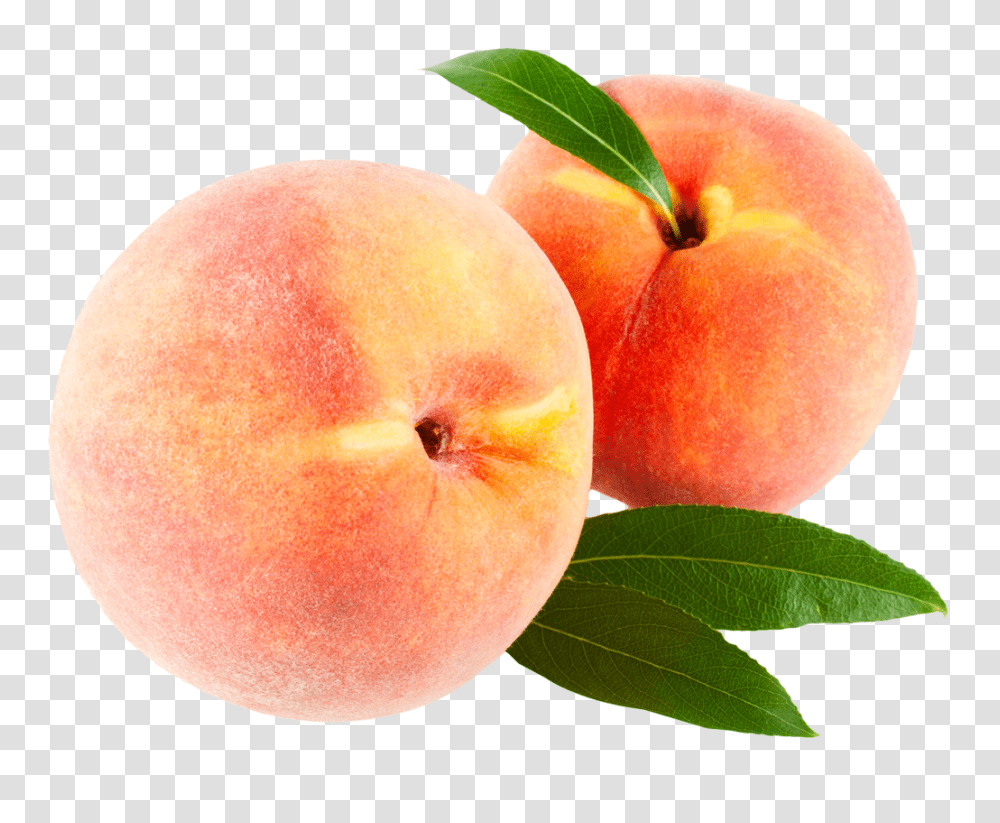 Peach With Leaves Image, Fruit, Apple, Plant, Food Transparent Png