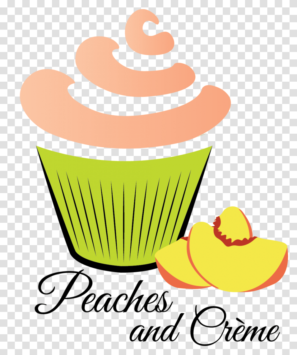 Peaches And Bakery, Cupcake, Cream, Dessert, Food Transparent Png
